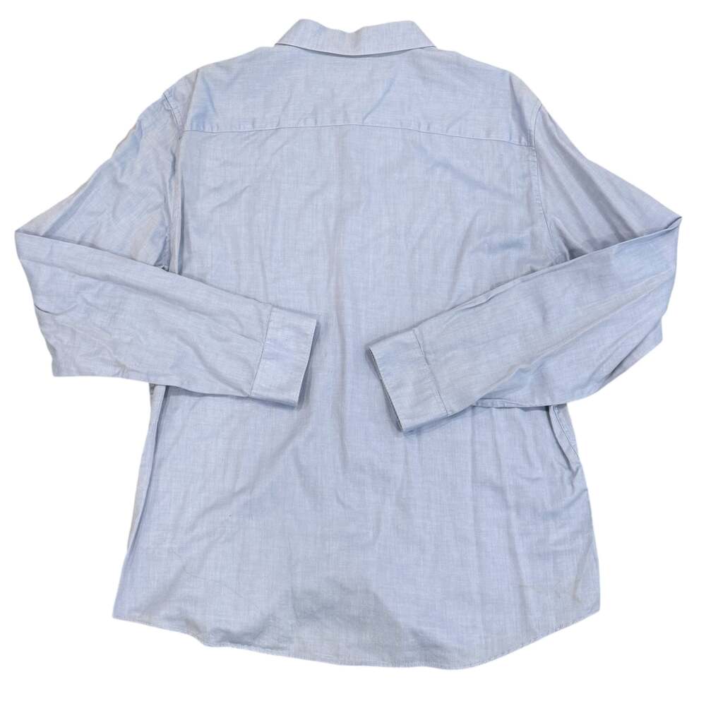 Calvin Klein Men's SlimFit Light Blue 100% Cotton Long Sleeve Button Down SZ XL - Picture 3 of 5